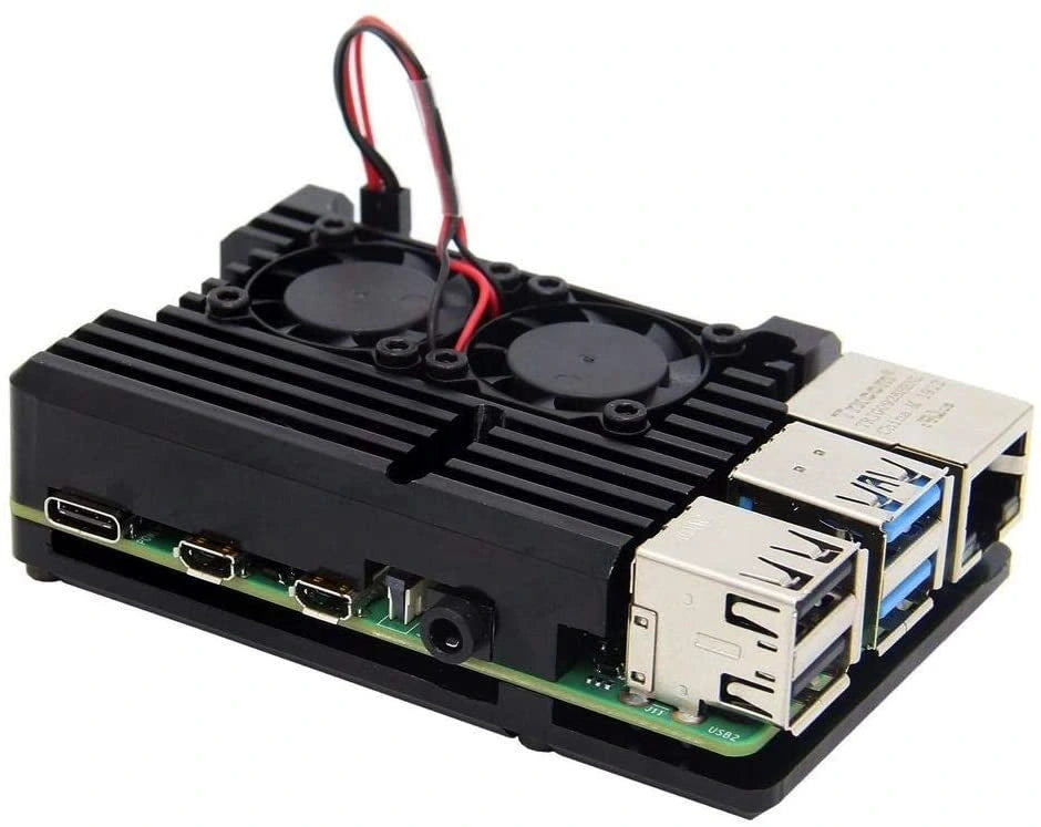 Raspberry Pi 4 Model B Desktop-Starter-Kit (32 GB) Armor Gehäuse mit Lüfter