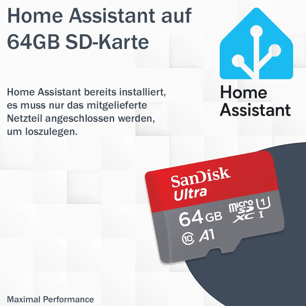 Smarthomezentrale Home Assistant Raspberry Pi 5 auf SD-Karte