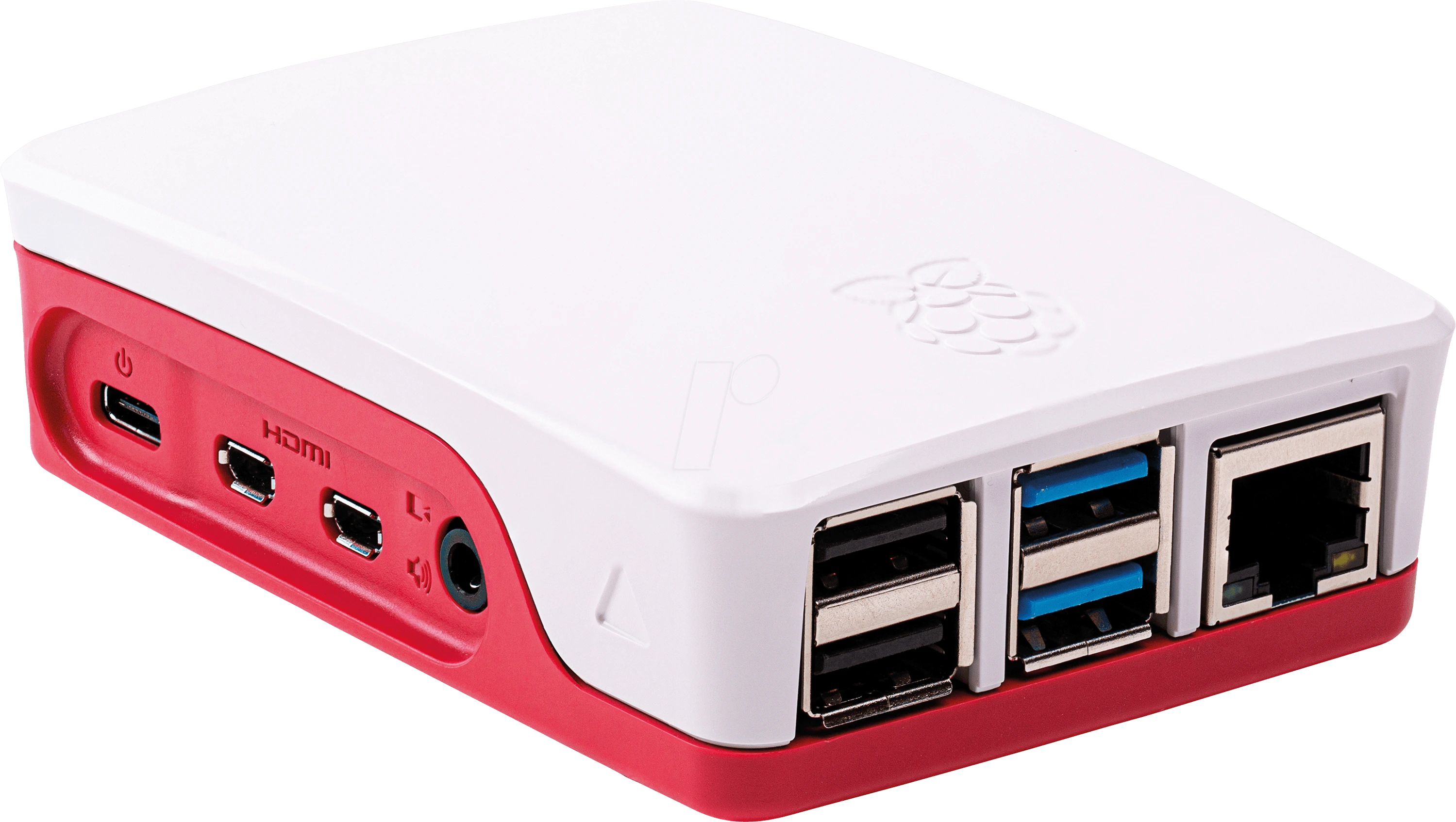 Raspberry Pi 4 Model B Desktop Starter Kit (32GB, Red/White)