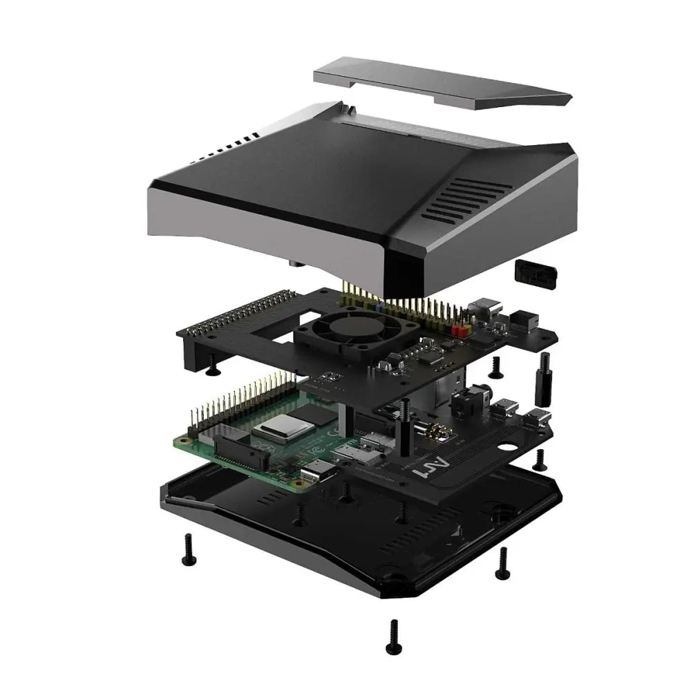 Argon ONE V2 Case für Raspberry Pi 4, Alu, schwarz