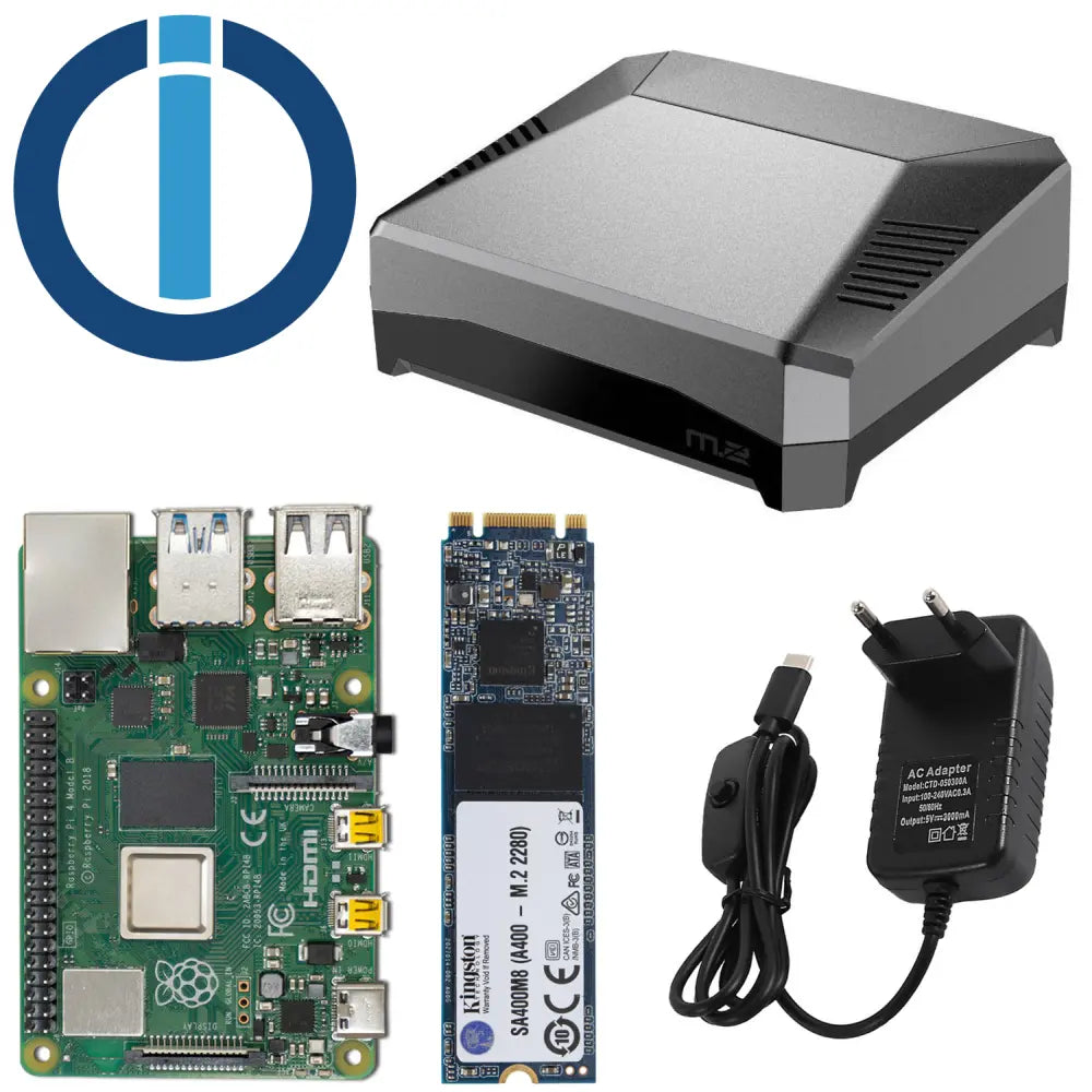 Smarthomezentrale ioBroker Raspberry Pi 4 Argon ONE M.2 SSD