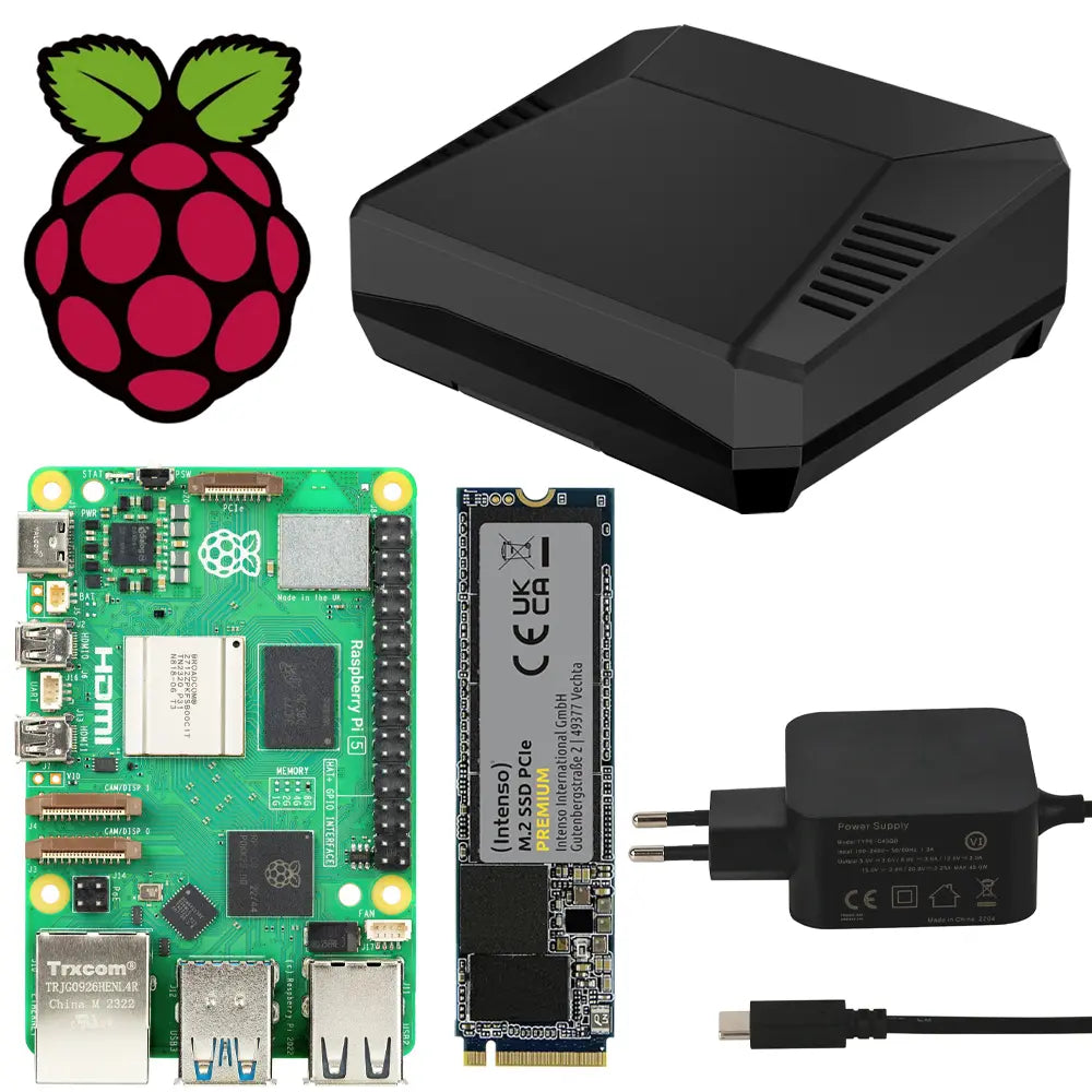 Raspberry Pi 5 Fertigsystem / Argon ONE V3 M.2 NVME PCIE mit Raspberry Pi OS
