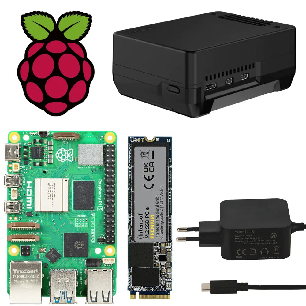 Raspberry Pi 5 Fertigsystem / Argon NEO 5 M.2 NVME PCIE mit Raspberry Pi OS