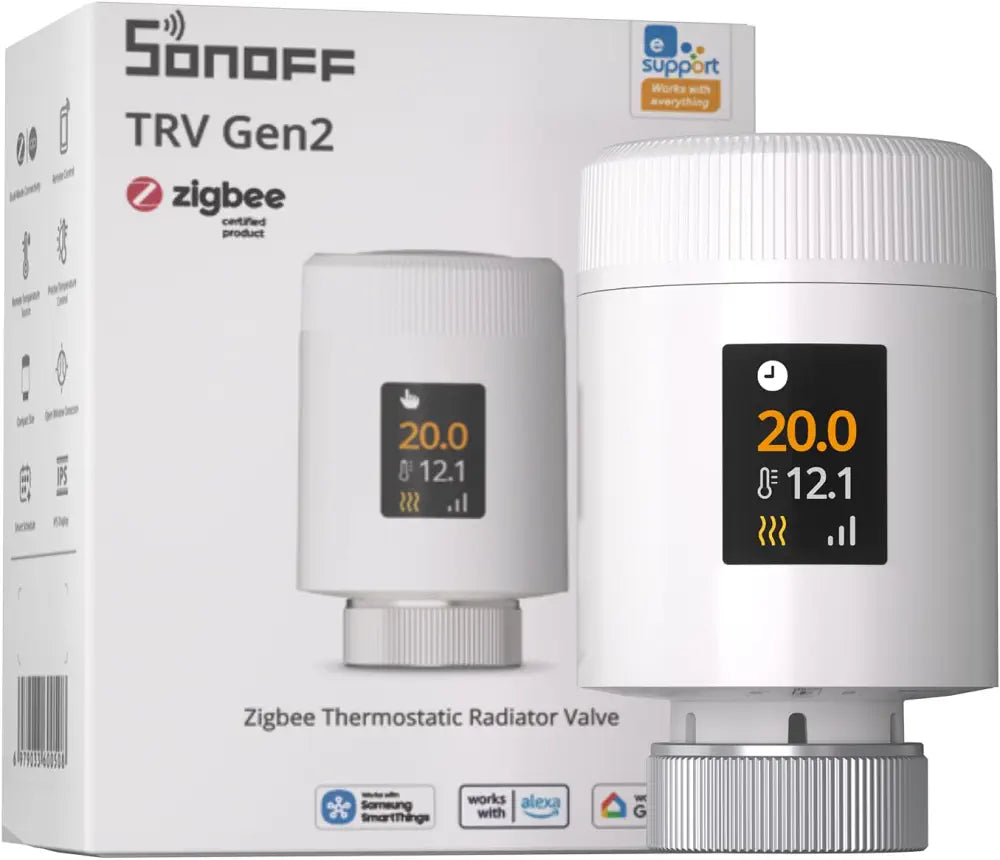SONOFF TRV Gen2 Zigbee-Thermostatventil für Heizkörper | TRV-ZBT