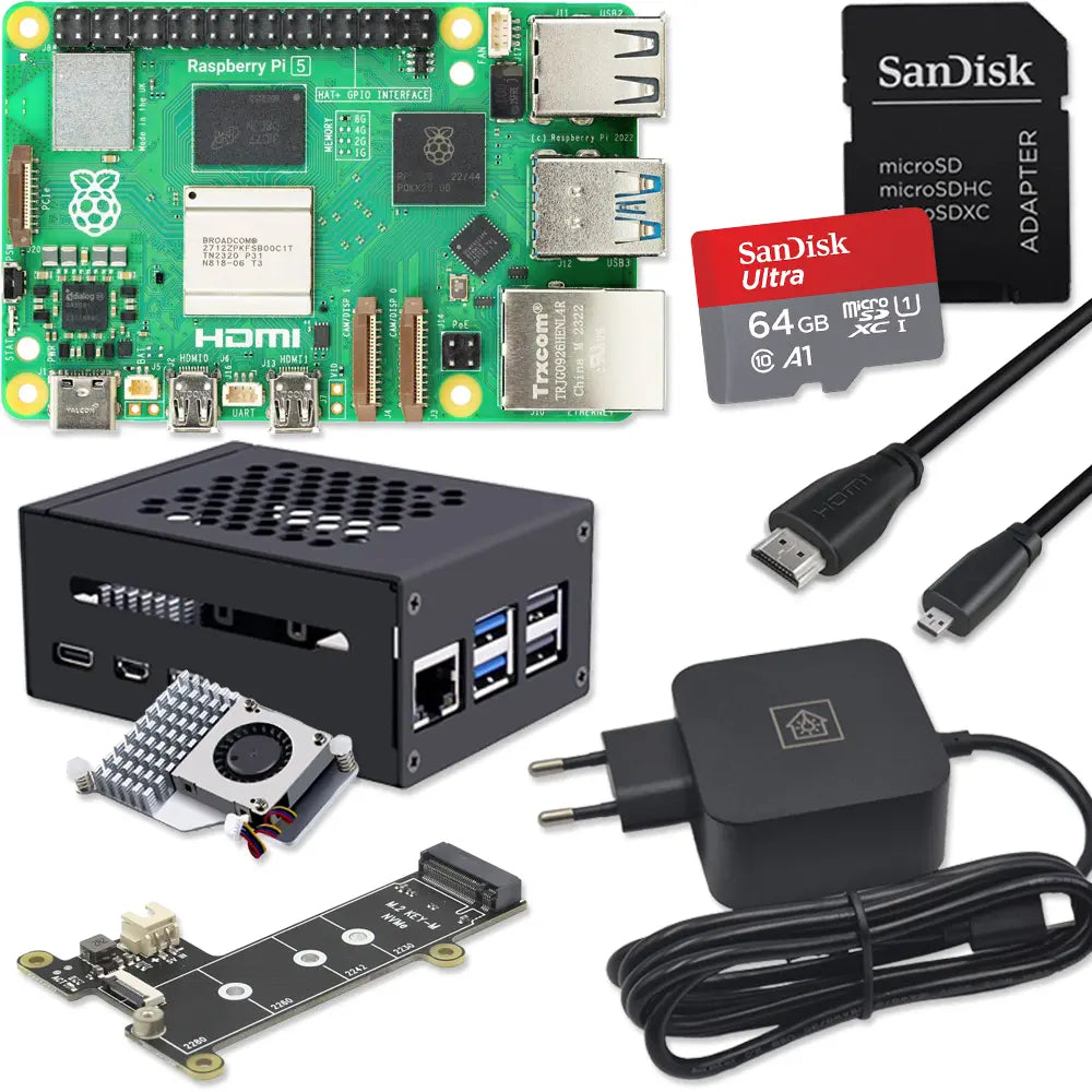 Raspberry Pi 5 PCIe M.2 NVMe - Kit