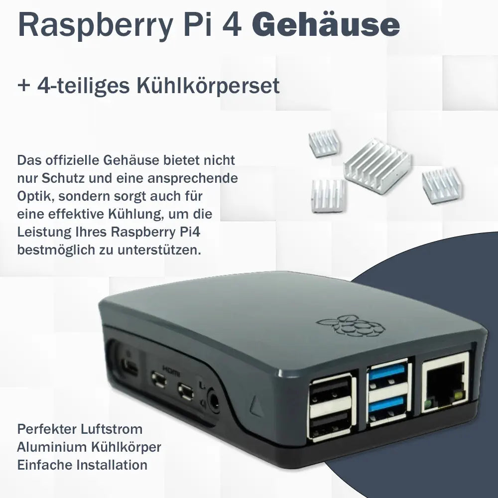 Raspberry Pi 4 Model B Desktop Starter Kit (32GB, Black)