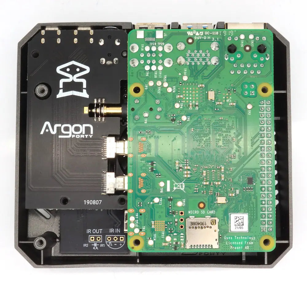 Argon ONE V2 Case für Raspberry Pi 4, Alu, schwarz