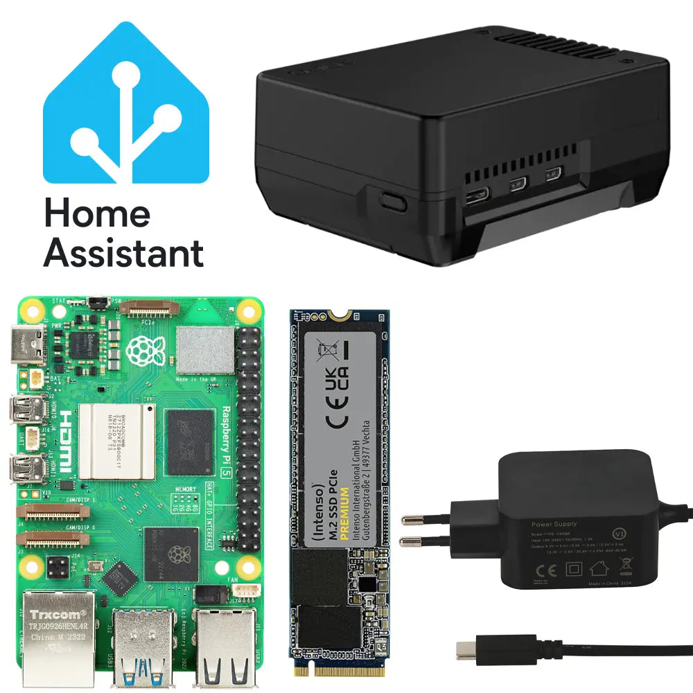 Smarthomezentrale Home Assistant Raspberry Pi 5 Argon NEO 5 M.2 NVME SSD