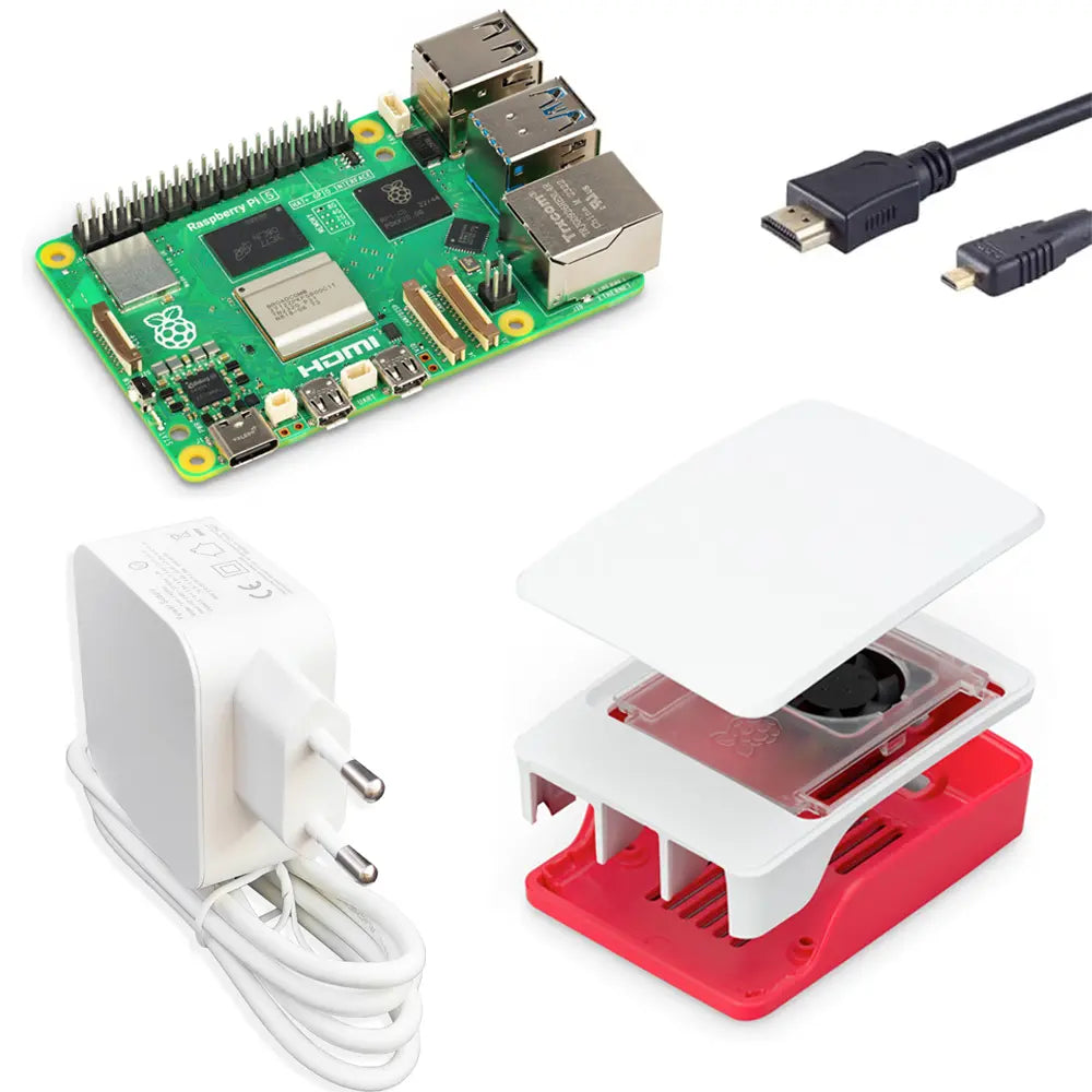 Raspberry Pi 5 Desktop-Starter-Kit weiß