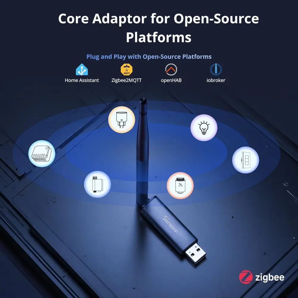 Sonoff Dongle Plus MG24, ZigBee/Thread USB Dongle für Home Assistant, openHAB, Zigbee2MQTT