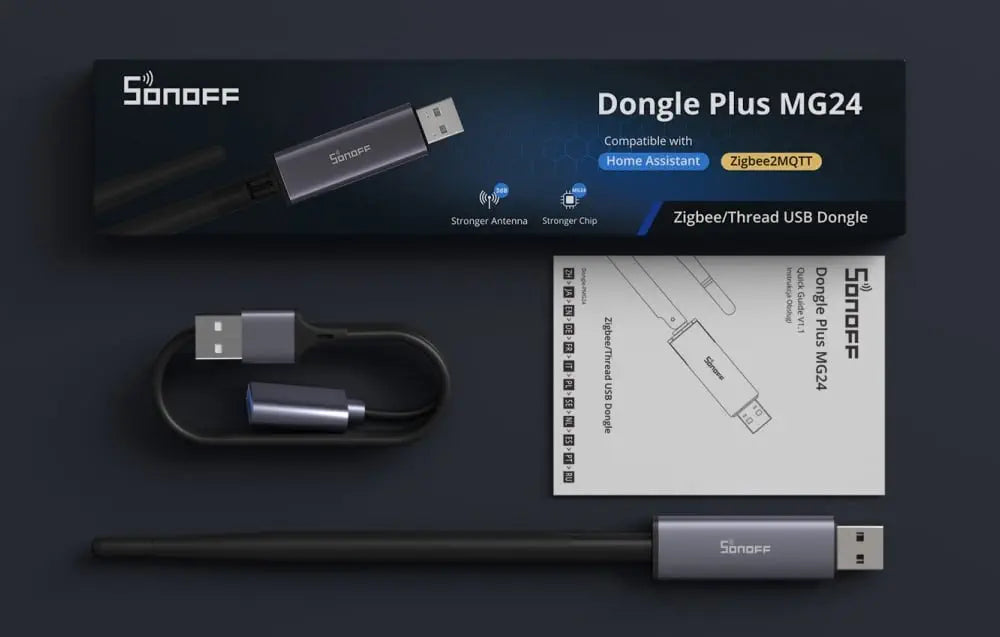 Sonoff Dongle Plus MG24, ZigBee/Thread USB Dongle für Home Assistant, openHAB, Zigbee2MQTT