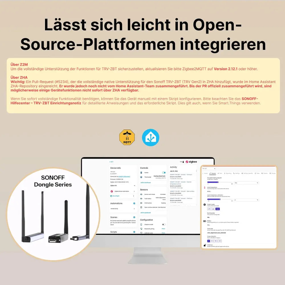 SONOFF TRV Gen2 Zigbee-Thermostatventil für Heizkörper | TRV-ZBT