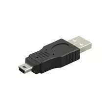 USB 2.0 Adapter, Stecker A auf Mini-5pol Adapter Schwarz