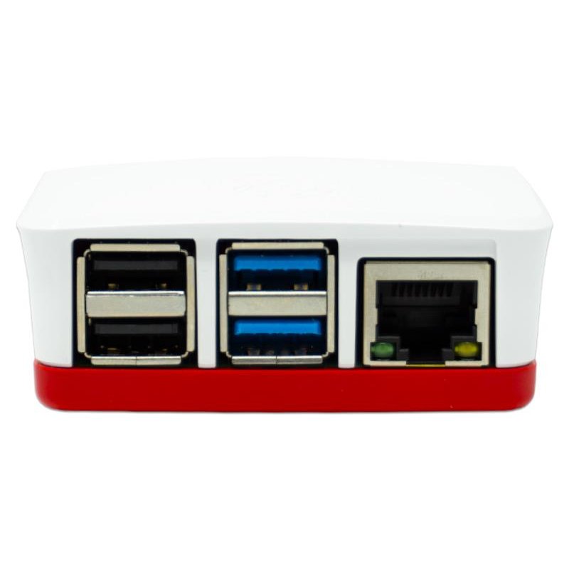 official Raspberry Pi 4 case red and white